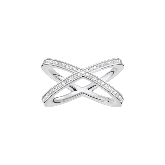 Thomas Sabo Simple Cross Ring Size 52 (TR2138-051-14-52)