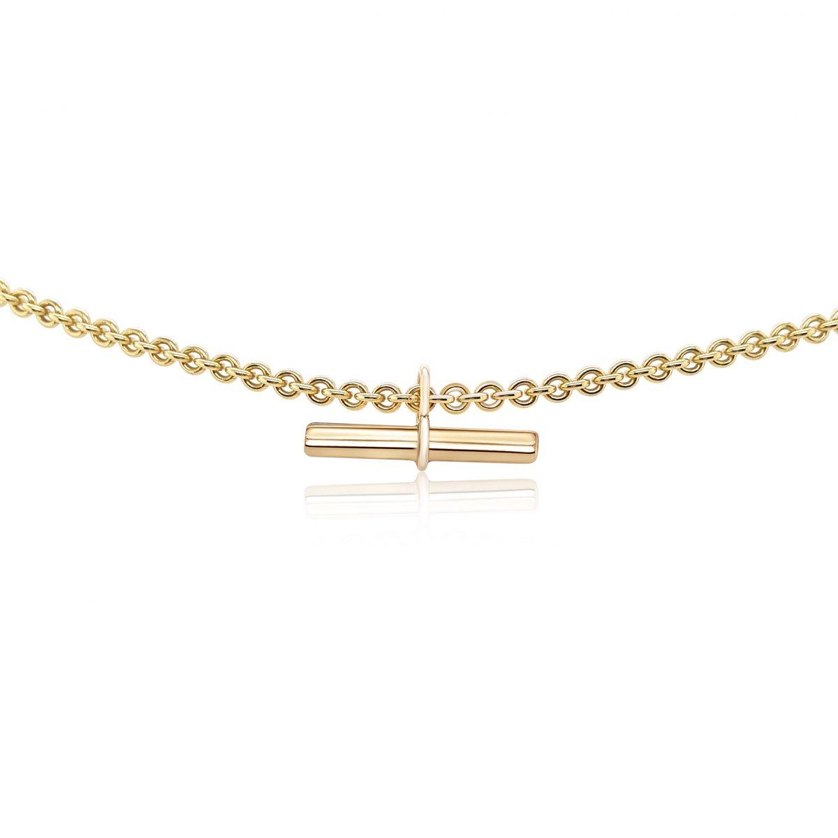 Cathal Barber Goldsmith 9ct Gold T-Bar Bracelet