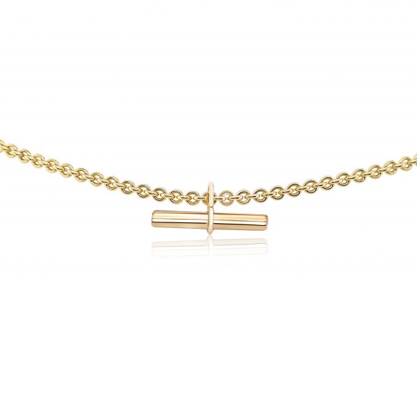 Cathal Barber Goldsmith 9ct Gold T-Bar Bracelet