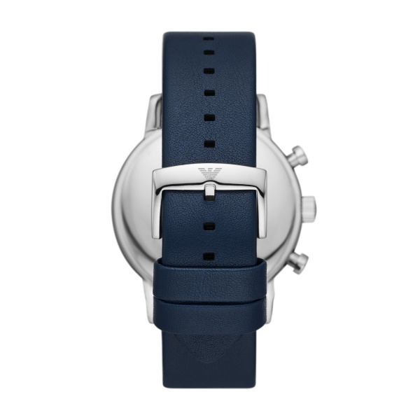 Emporio Armani Chronograph Blue Leather Watch (AR11451)