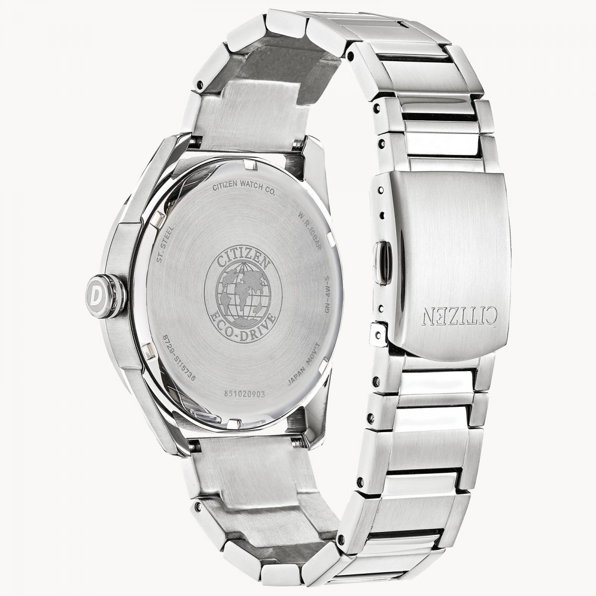 Citizen CTO Eco-Drive Silver Stainless Steel Watch (AW0080-57A)