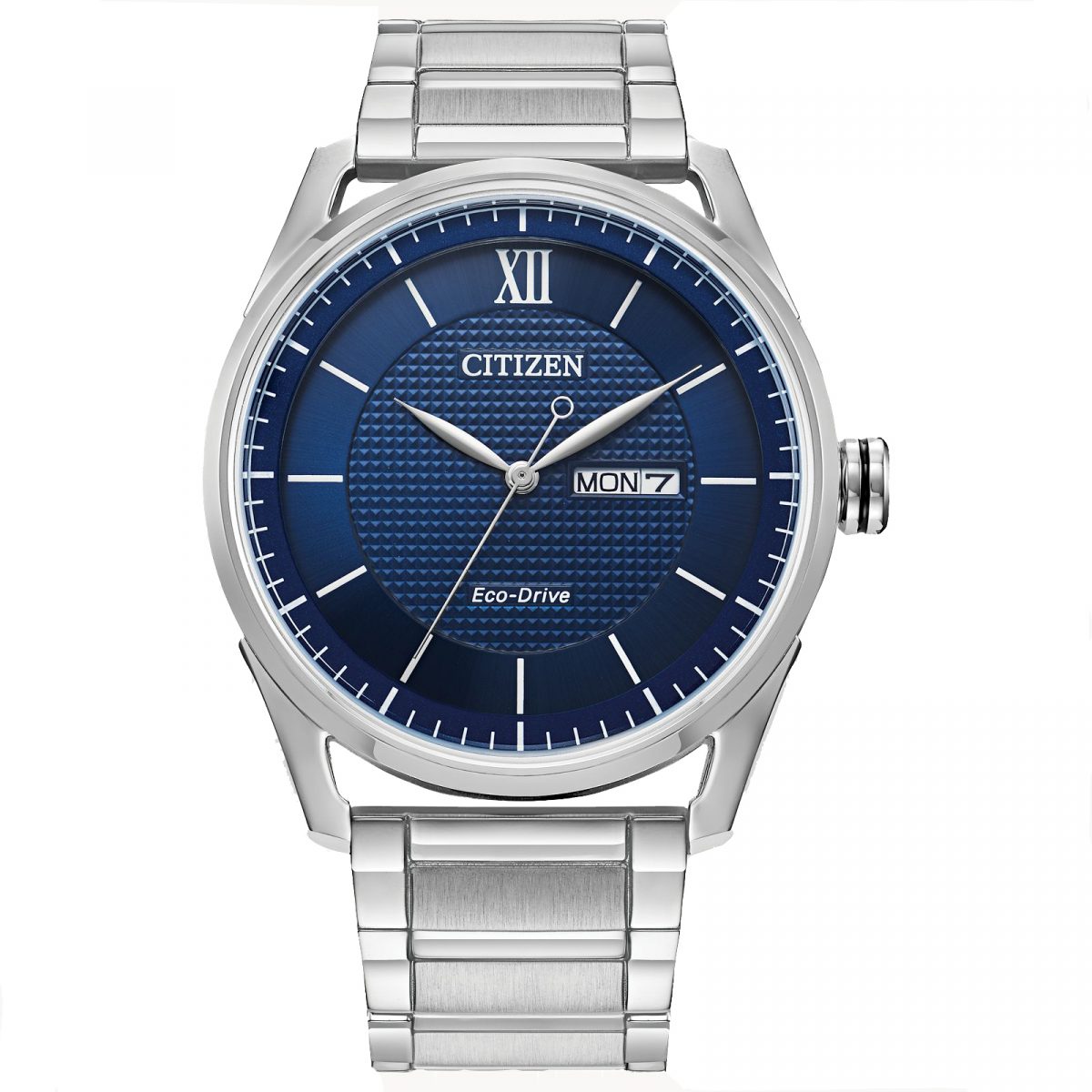Citizen Classic Blue Dial Stainless Steel Bracelet Watch (AW0081-54L)