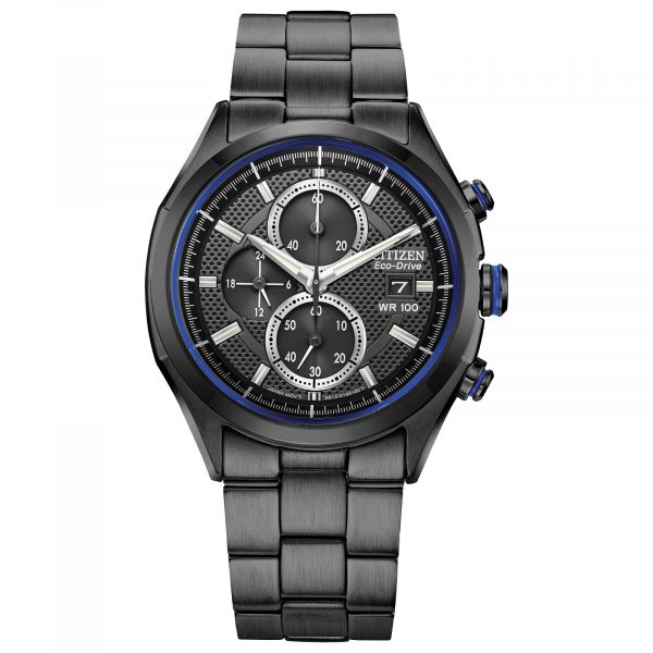 Citizen Eco Drive Black Dial Stainless Steel Bracelet (CA0438-52E)