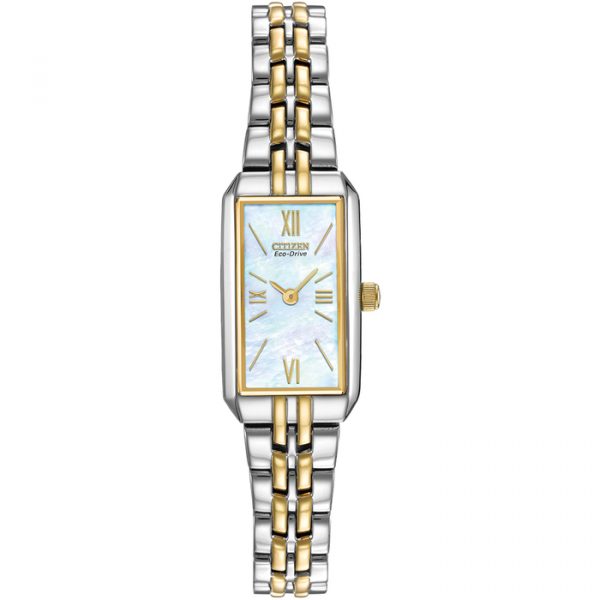 Citizen Silhouette Elongated Two-Tone Stainless Steel Watch (EG2694-59D)