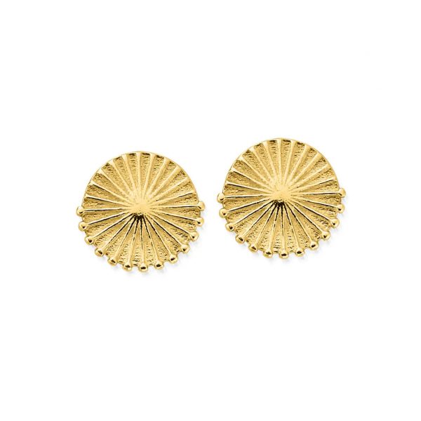 ChloBo Sunburst Stud Earrings in Gold (GEST3215)