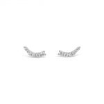 Absolute Jewellery Sterling Silver Cubic Zirconia Ear Crawlers (SE151SL)