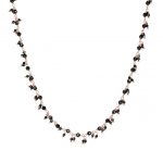Bronzallure Rosary Necklace with Black Spinels (WSBZ01899.BS-LONG)