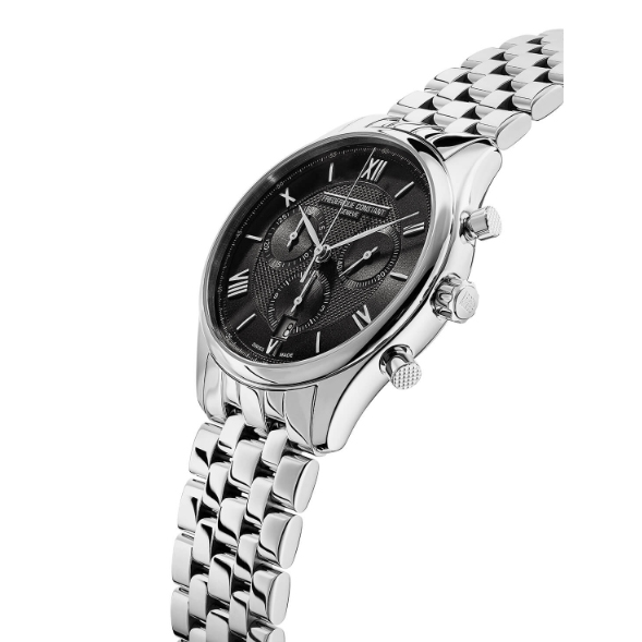 Frederique Constant Quartz Black Dial Bracelet Watch (FC-292MG5B6B)