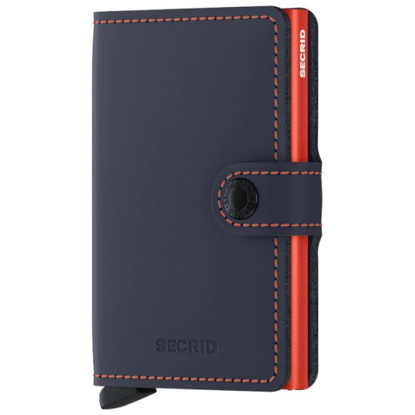 Secrid Miniwallet Matte Nightblue and Orange