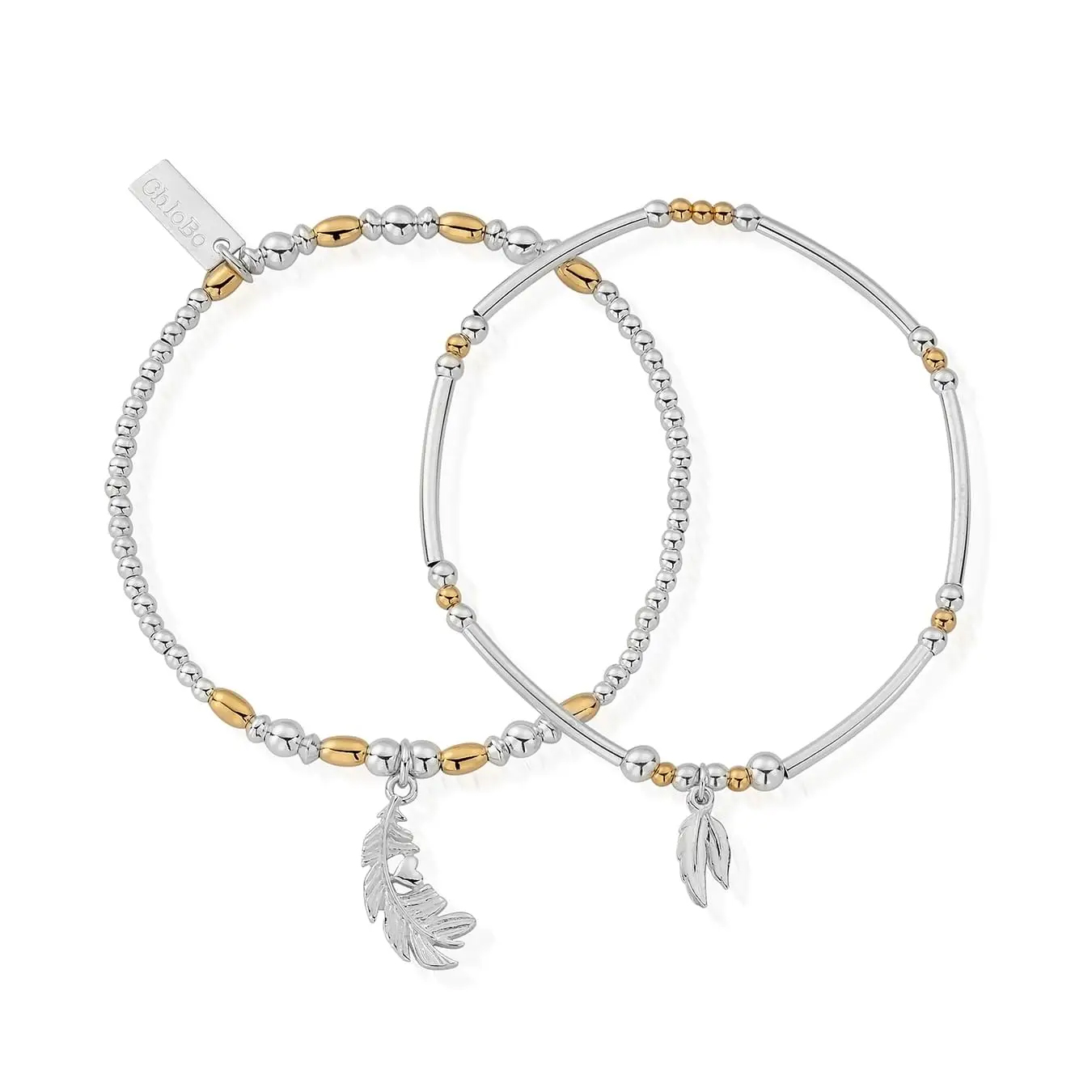 ChloBo Strength Courage Set Of 2 in Gold GMBSET596584 RJ Barber Sons