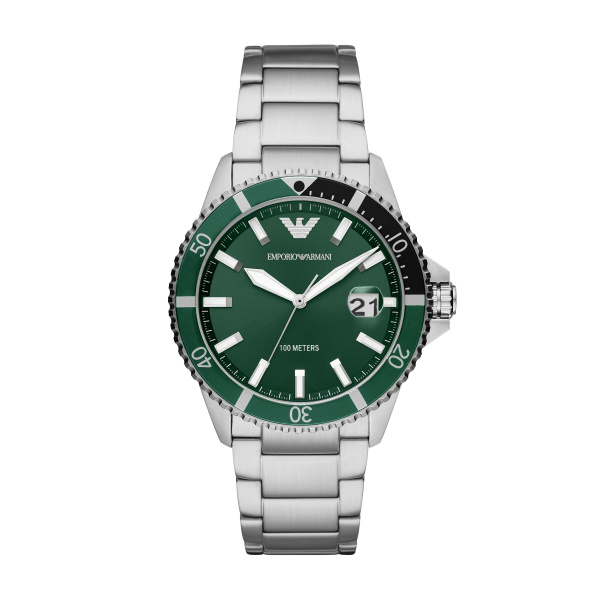 Emporio Armani Diver Three-Hand Stainless Steel Watch (AR11338)