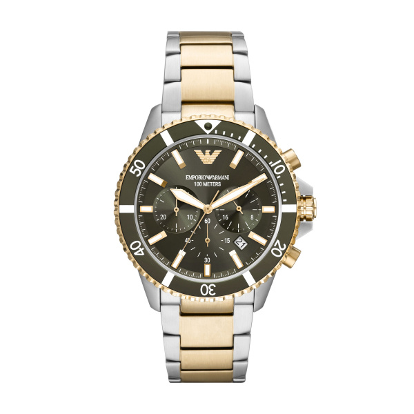 Emporio Armani Diver Chronograph Two-Tone Stainless Steel Watch (AR11361)