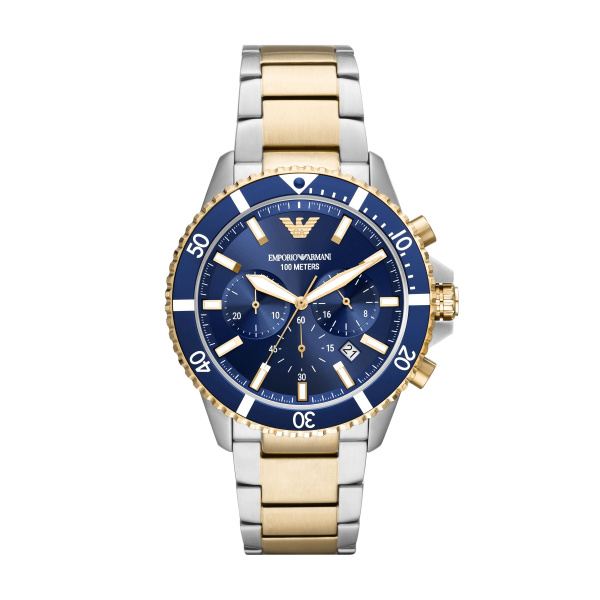 Emporio Armani Diver Two-Tone Stainless Steel Watch (AR11362)