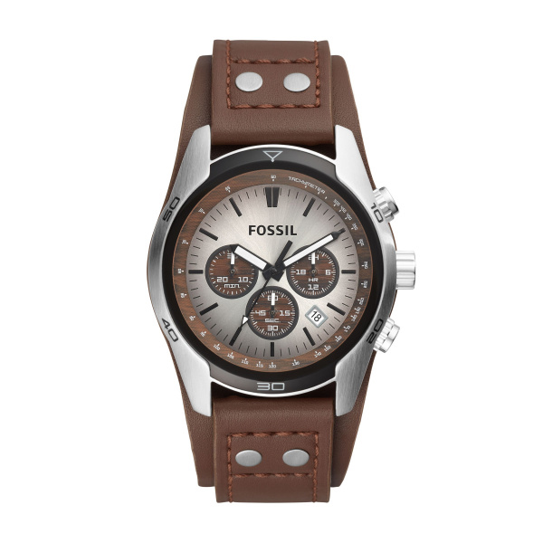 Fossil Coachman Chronograph Brown Leather Watch (CH2565)