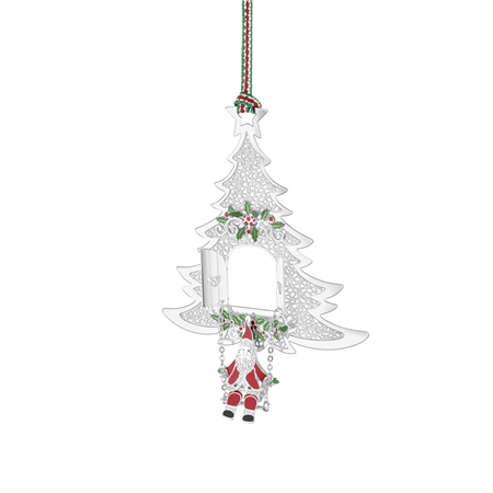 Newbridge Santa on Swing Christmas Tree Decoration