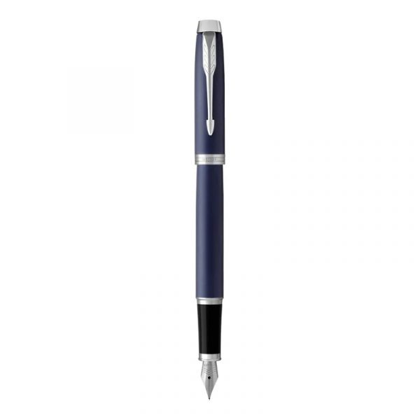 PARKER IM BLUE CHROME FOUNTAIN PEN (1931654)