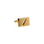 Rectangle Gold Plated Classic Cufflinks (CL3004)