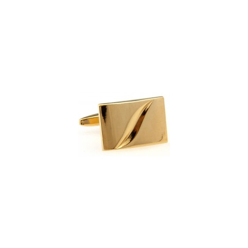 Rectangle Gold Plated Classic Cufflinks (CL3004)