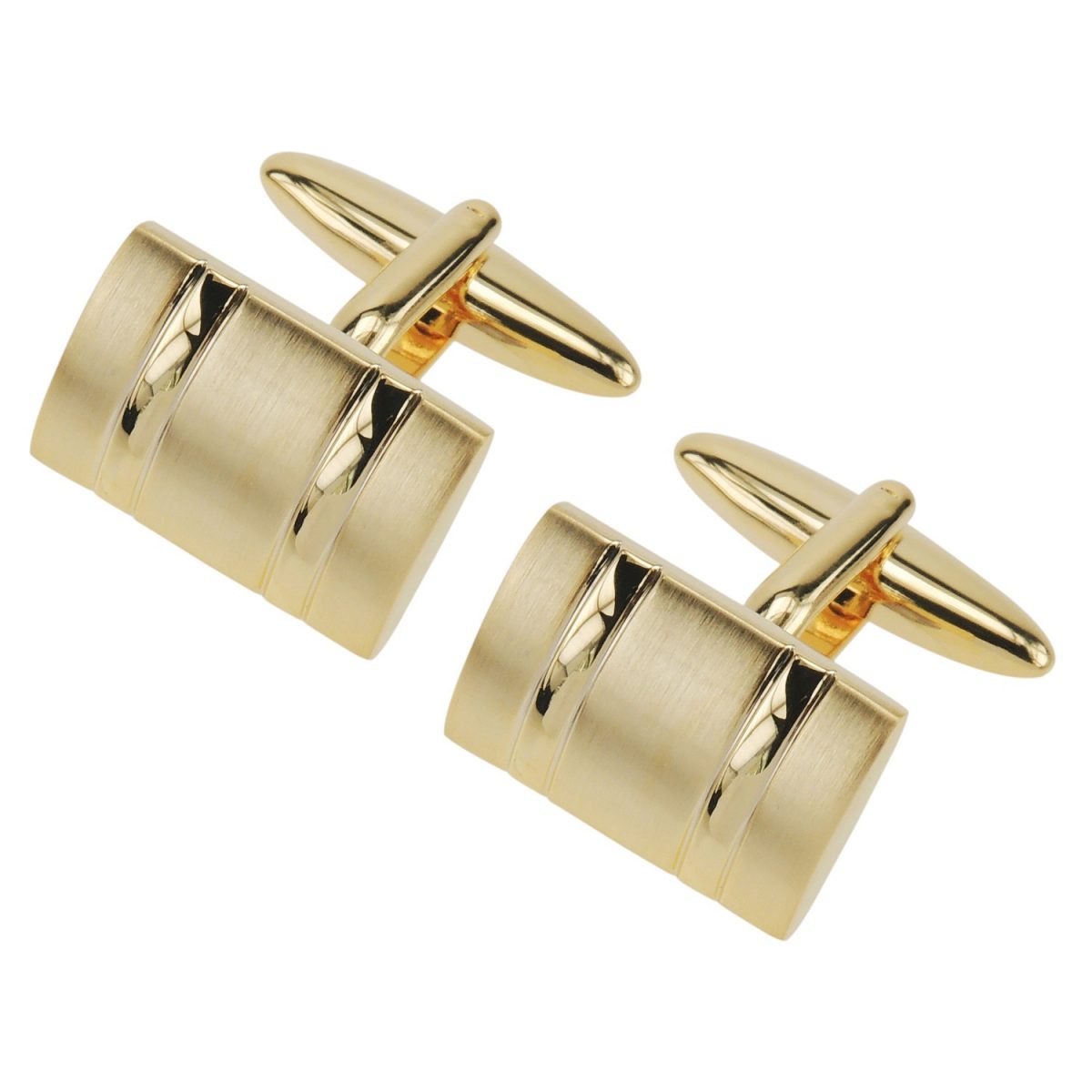 Rectangle Gold Plated Cufflinks (CL3007)