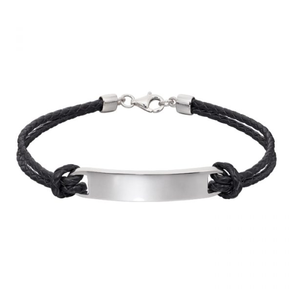 LITTLE STAR REECE BOYS LEATHER ID TAG BRACELET (LSB0347)