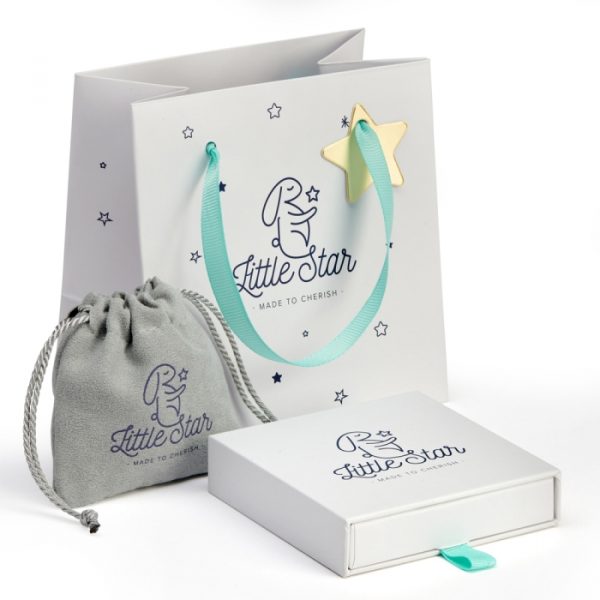 LITTLE STAR REECE BOYS LEATHER ID TAG BRACELET (LSB0347)