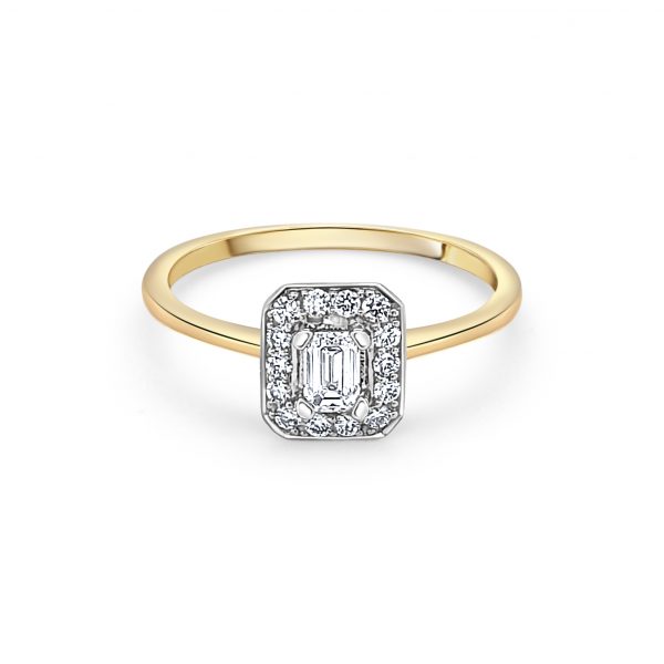 18ct Yellow Gold Diamond Engagement Ring