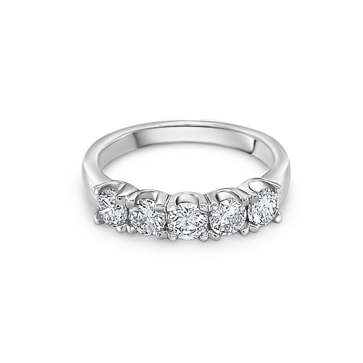 18ct White Gold 5 Stone Diamond Ring