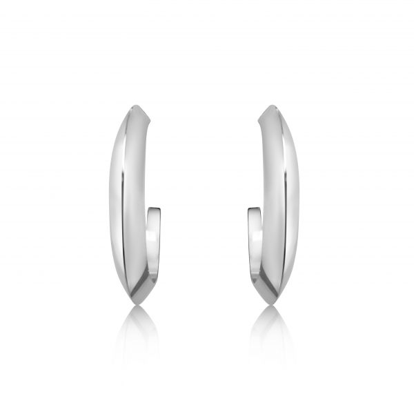 Cathal Barber Goldsmith Hoop Earrings in Silver