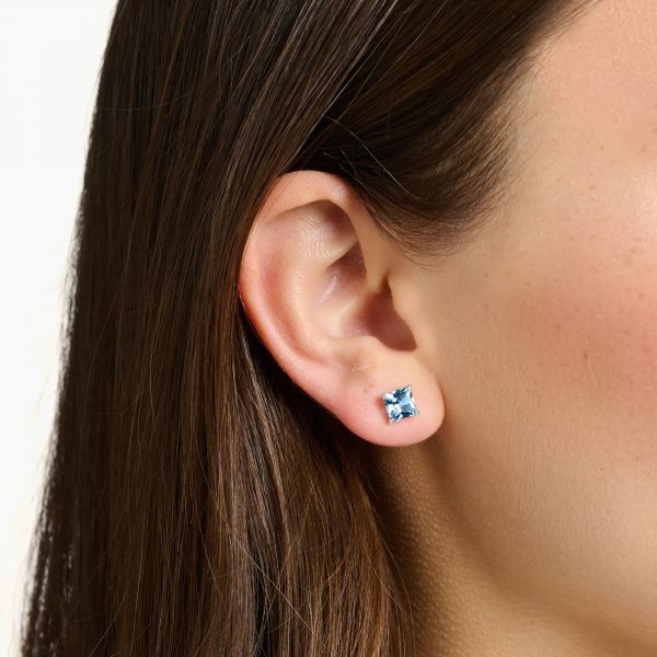 Thomas Sabo Blue Stone Stud Earrings (H2174-009-1)