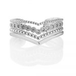 Newbridge Silverware Silver Plated Wishbone Ring (R2365SR)