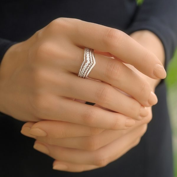 Newbridge Silverware Silver Plated Wishbone Ring (R2365SR)