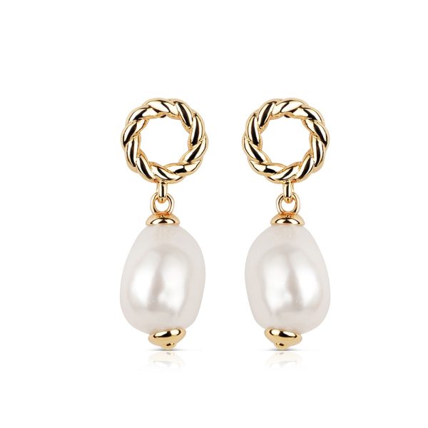 Newbridge Silverware Sappho Baroque Pearl Earrings (ER2807)