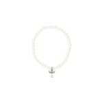 Absolute Jewellery Kids Silver Pearl Bracelet with Angel (HCB309)