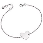 Little Star Nancy Adults Silver Heart Bracelet (LSB0176)