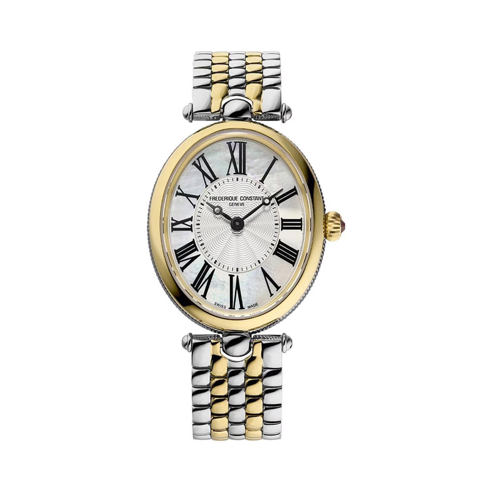 Frederique Constant Art Deco Oval Quartz Ladies Watch (FC-200MPW2V23B ...