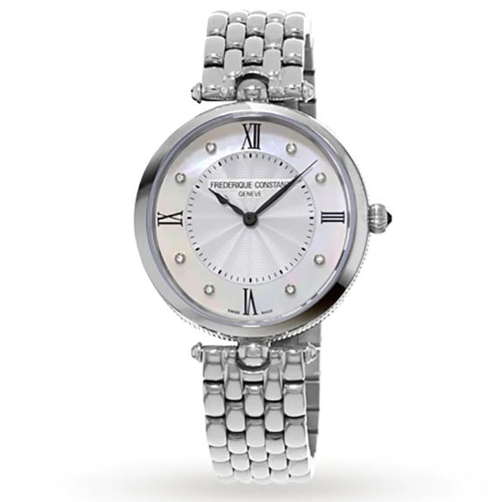 Frederique Constant Art Deco Round Quartz Ladies Watch (FC-200MPWD2AR6B)