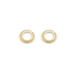Cathal Barber Goldsmith 9ct Gold Circle Earrings