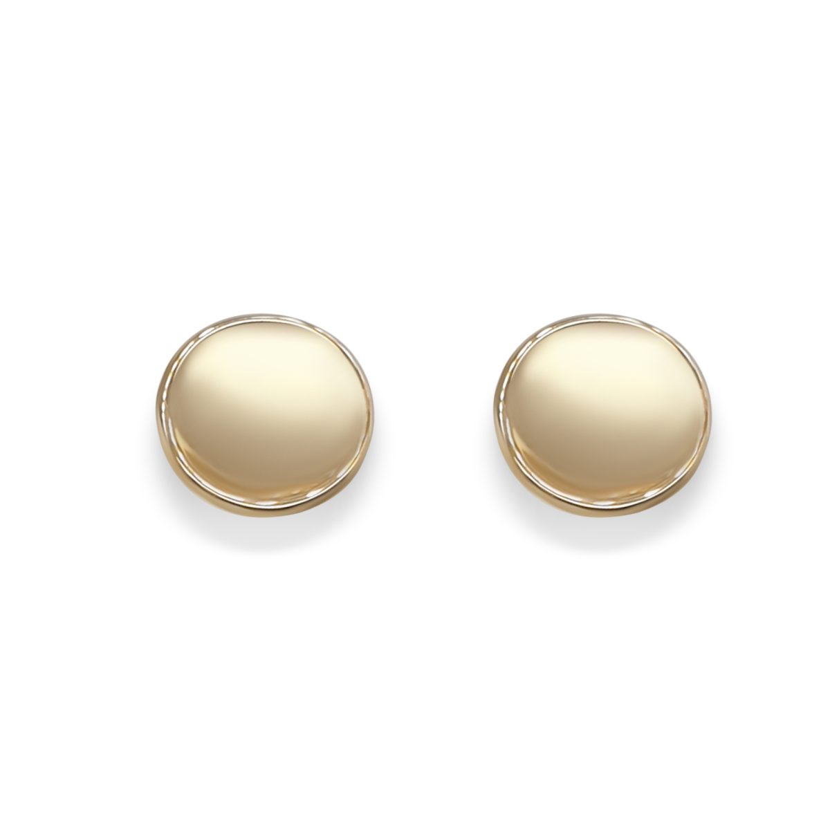 Cathal Barber Goldsmith 9ct Gold Disc Earrings