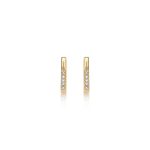 Cathal Barber Goldsmith 9ct Gold Diamond Bar Earrings