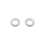 Cathal Barber Goldsmith Sterling Silver Circle Earrings