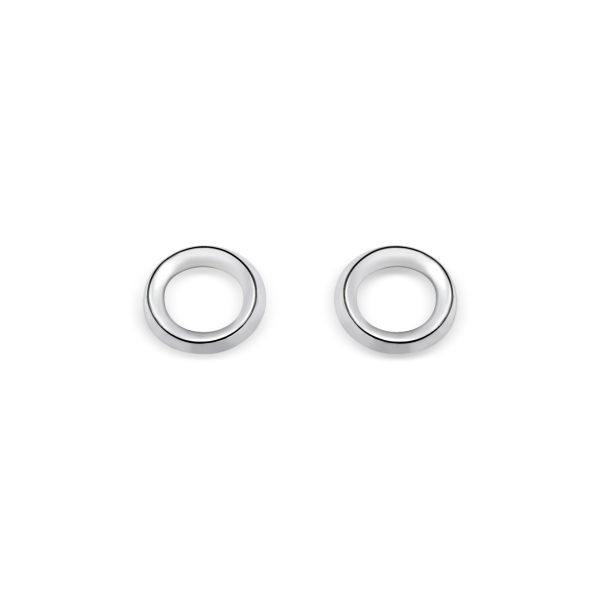 Cathal Barber Goldsmith Sterling Silver Circle Earrings