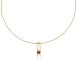 Cathal Barber Goldsmith 9ct Gold Ruby Pendant