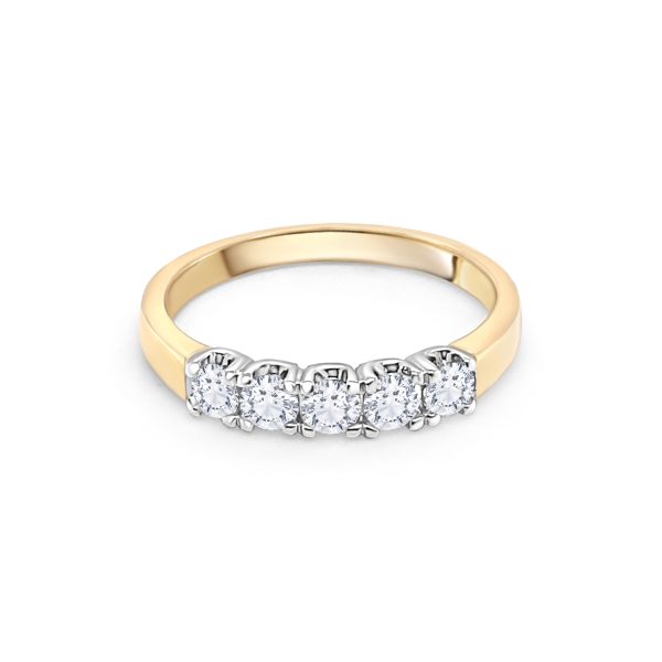 18ct Gold 5 Stone Eternity Ring