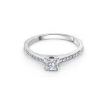Cathal Barber Goldsmith 18ct White Gold Engagement Ring