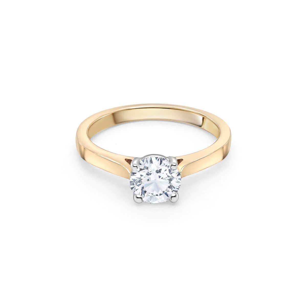 Cathal Barber Goldsmith 18ct Gold Solitaire Engagement Ring