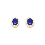 Cathal Barber Goldsmith 9ct Gold Lapis Lazuli Earrings