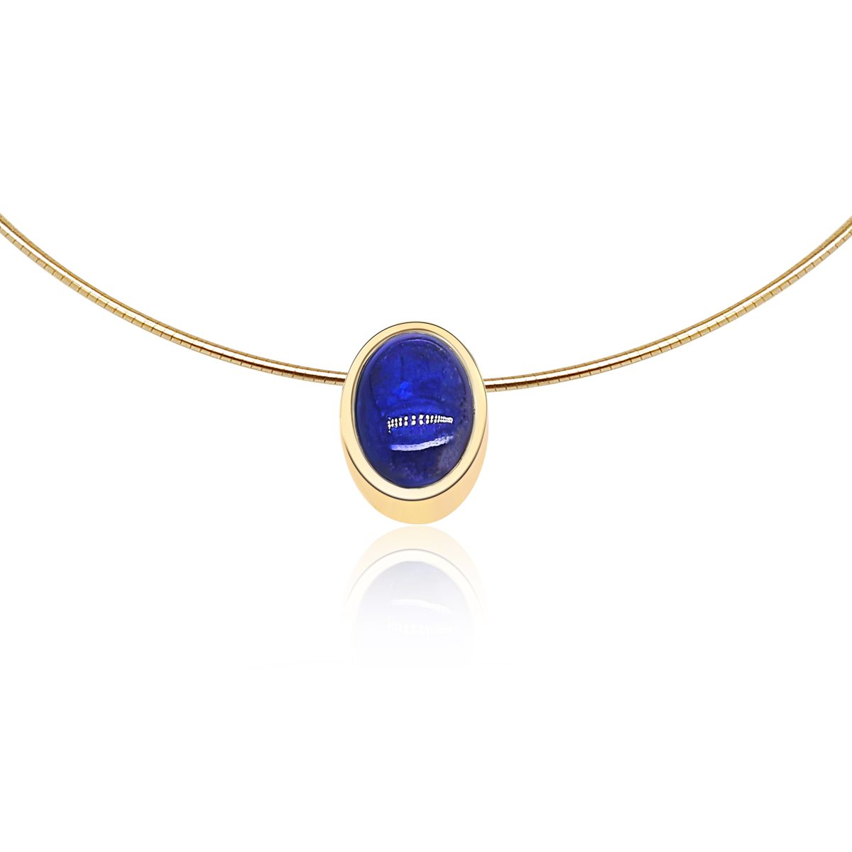 Cathal Barber Goldsmith 9ct Gold Lapis Lazuli Pendant