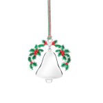 Newbridge Silverware Bell and Holly Christmas Tree Decoration (LS905)