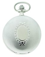 Telstar Stainless Steel Shield Front Full Hunters Mechanical Movement Pocket Watch Supplied With Chain (P9022CSW) - Image 2
