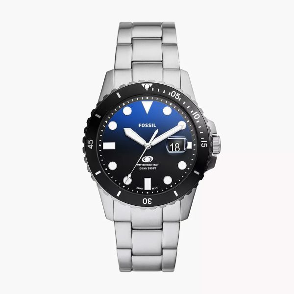 Fossil Blue Dive Three-Hand Date Stainless Steel Watch (FS6038)